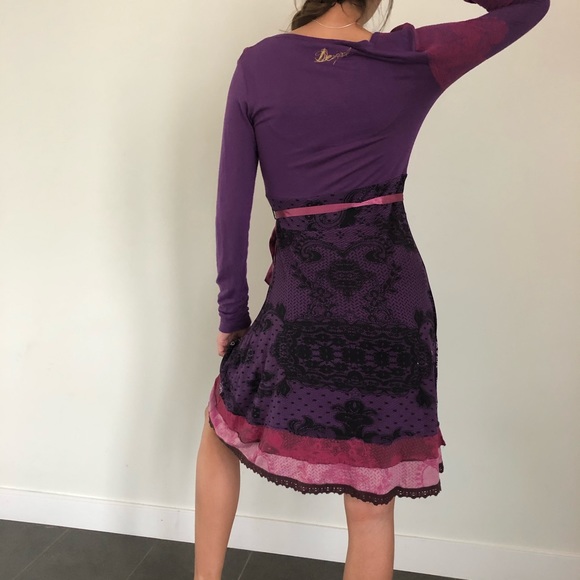 Purple Desigual Dress for Women - Picture 4 of 9